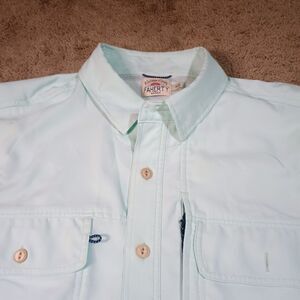 Faherty Mens Shirt Medium Button Down All Day Air UPF  Vented Lightweight